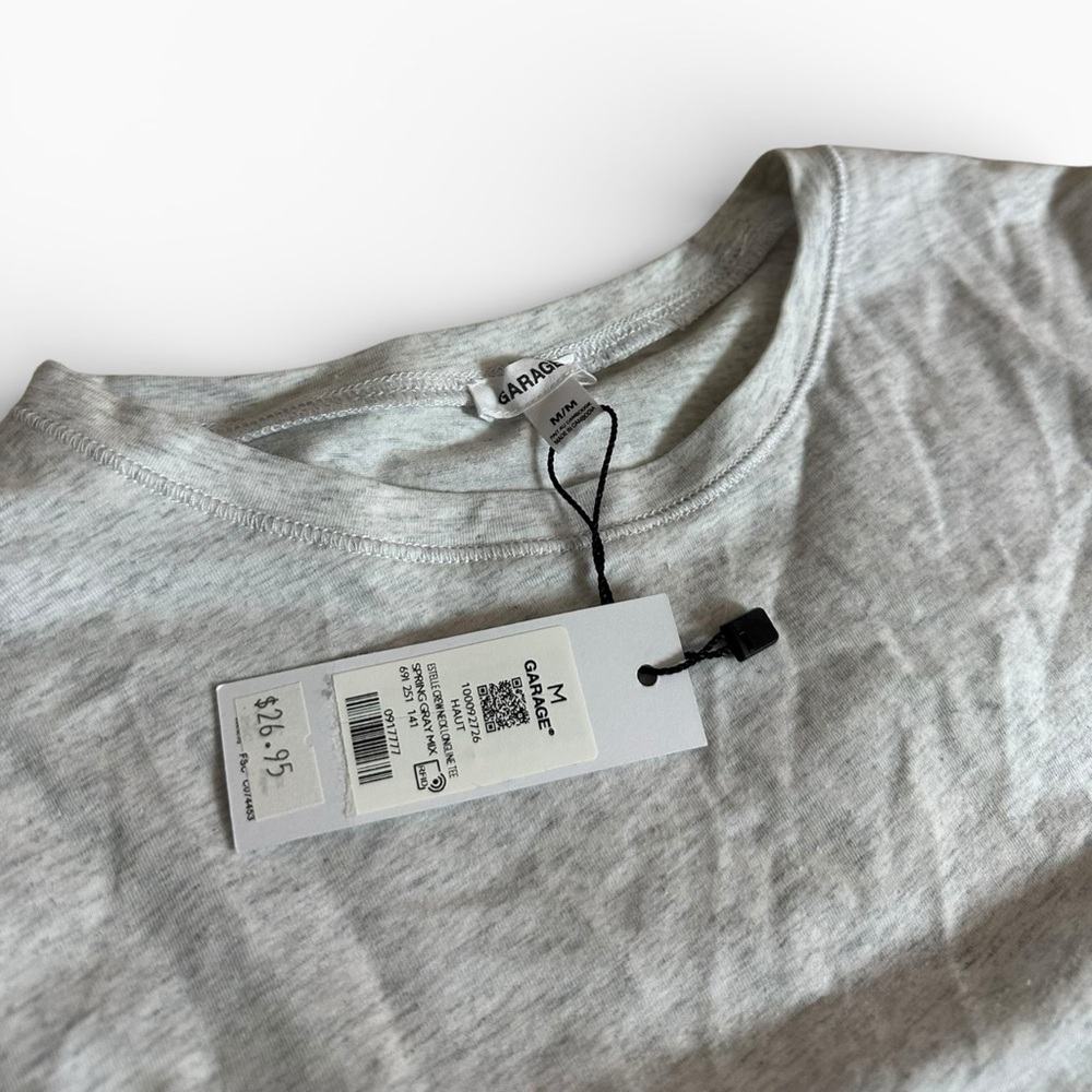NWT Garage Gray Half Sleeve Tshirt - Picture 6 of 7